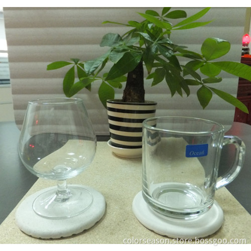 cup coaster in diatomite & vermiculite